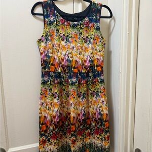 Cynthia Rowley Multicolor Abstract Midi Dress